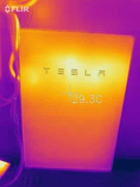Tesla Battery with Heat Escape